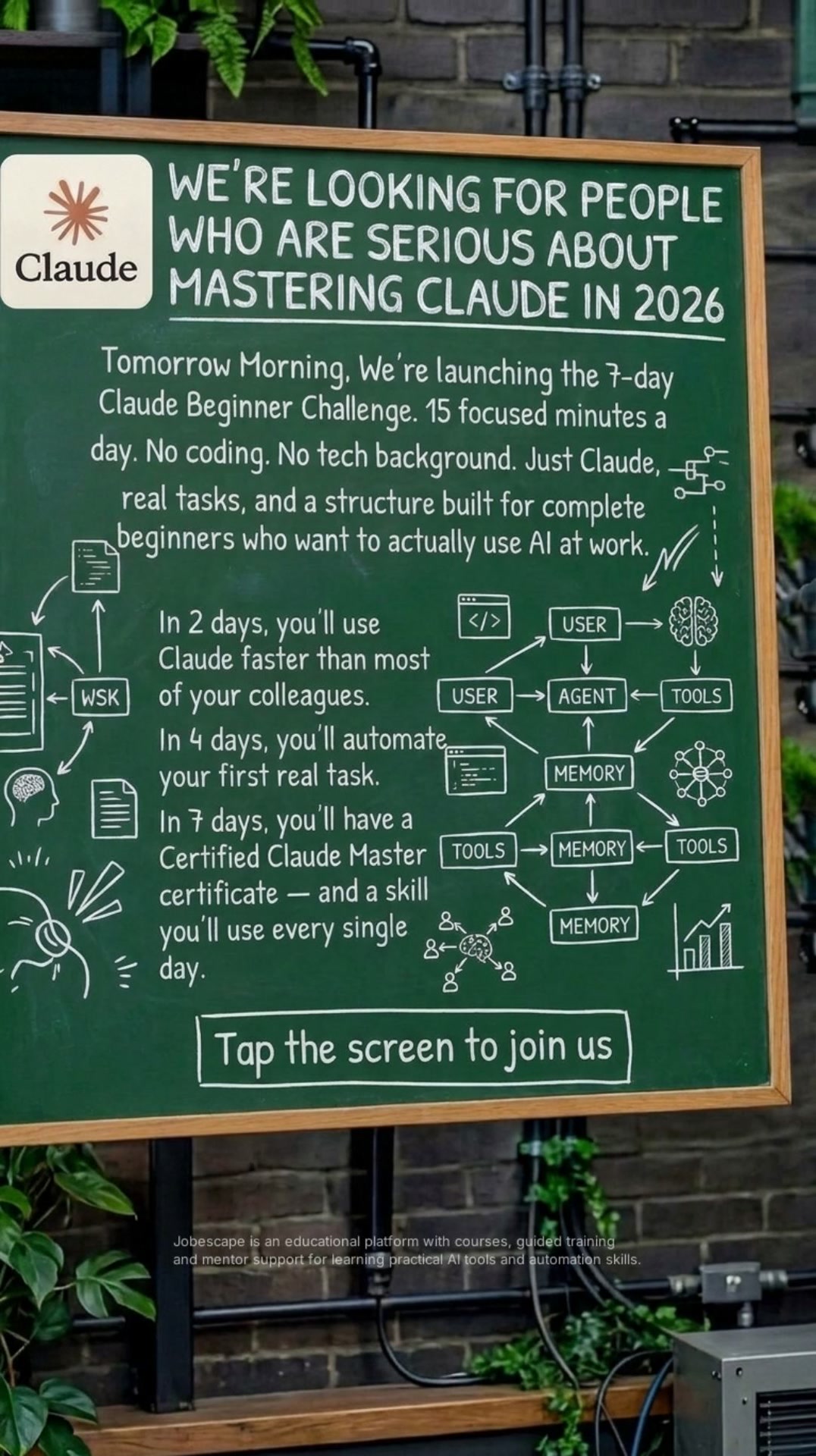 Jobescape ES ad creative, May 2026
