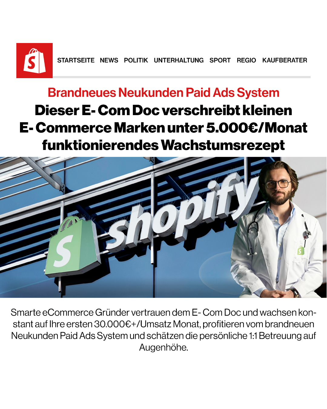 Lukas Kintzel ad creative, July 2026